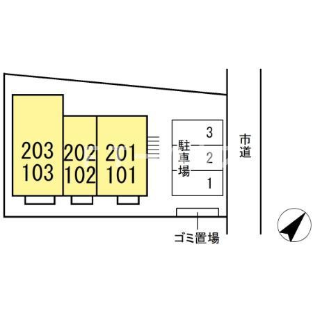 トレジャーの区画図