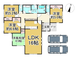 【間取り】 | 川西市向陽台3丁目6の10　新築一戸建て