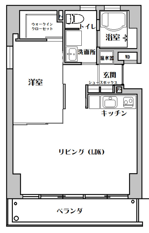 オ・ミルズ靱パークの間取り