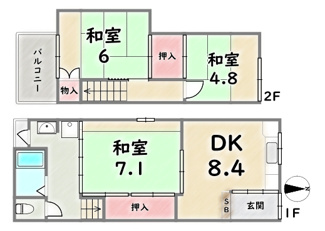 【間取り】 | 左京区東丸太町