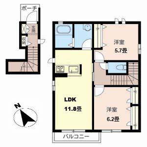 【間取り】 | Casa永山園