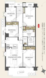 【間取り】 | プロムナード大宮春野B－1番館