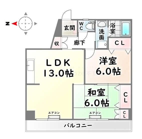 【間取り】 | ヤマコ第2ビル【名古屋市賃貸・ネット無料】