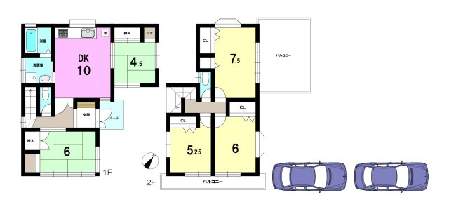 中古戸建の間取り