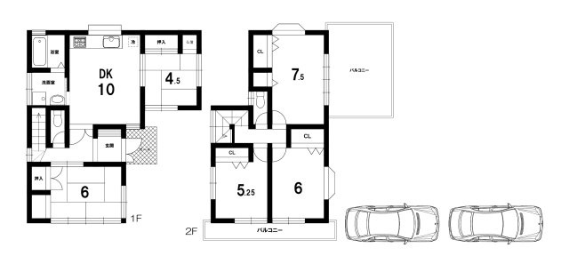 中古戸建の間取り