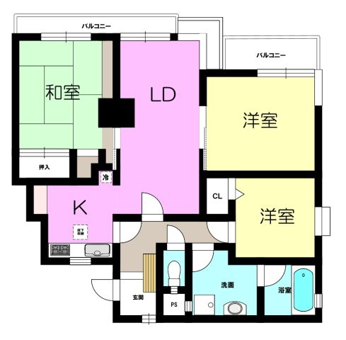レスポワール上福岡IIの間取り|3LDK