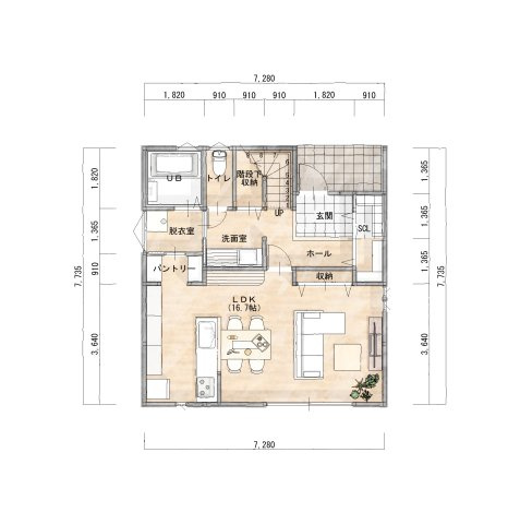売土地の参考プラン