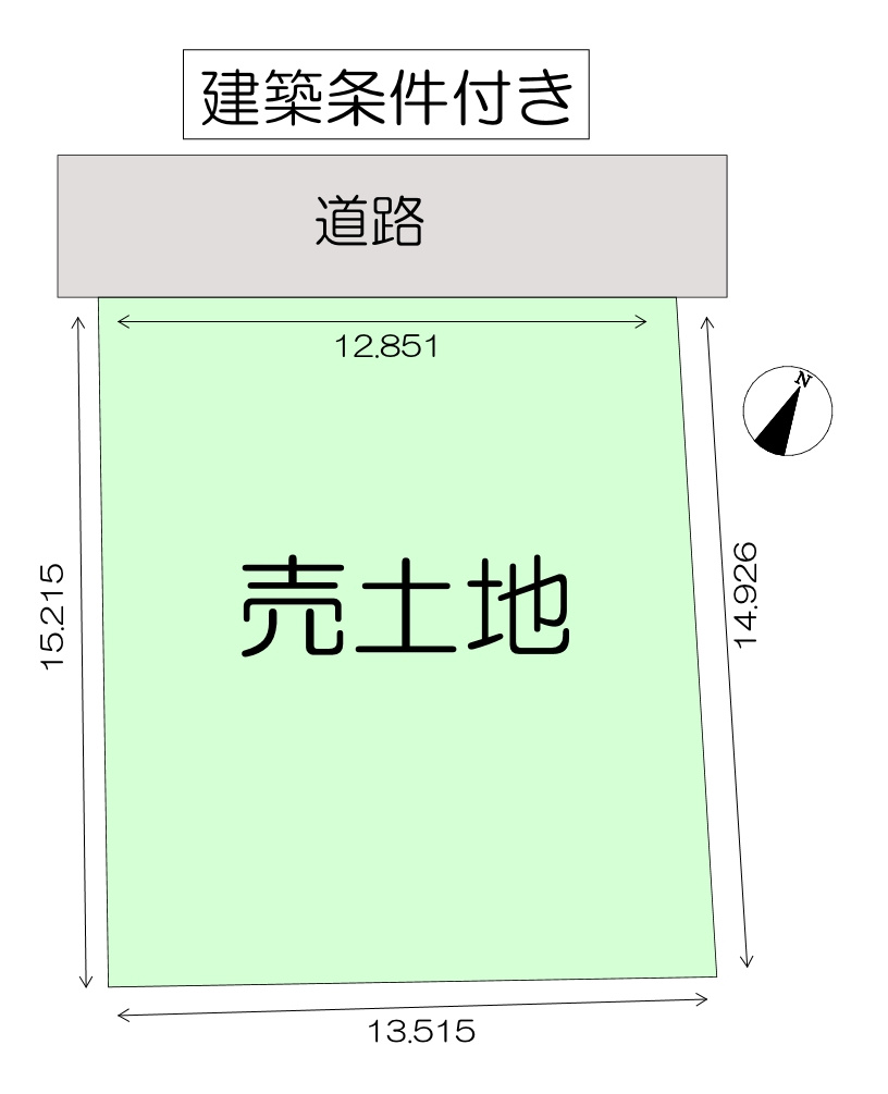 売土地の土地図