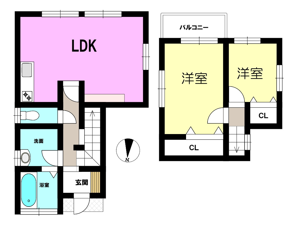 中古戸建の間取り