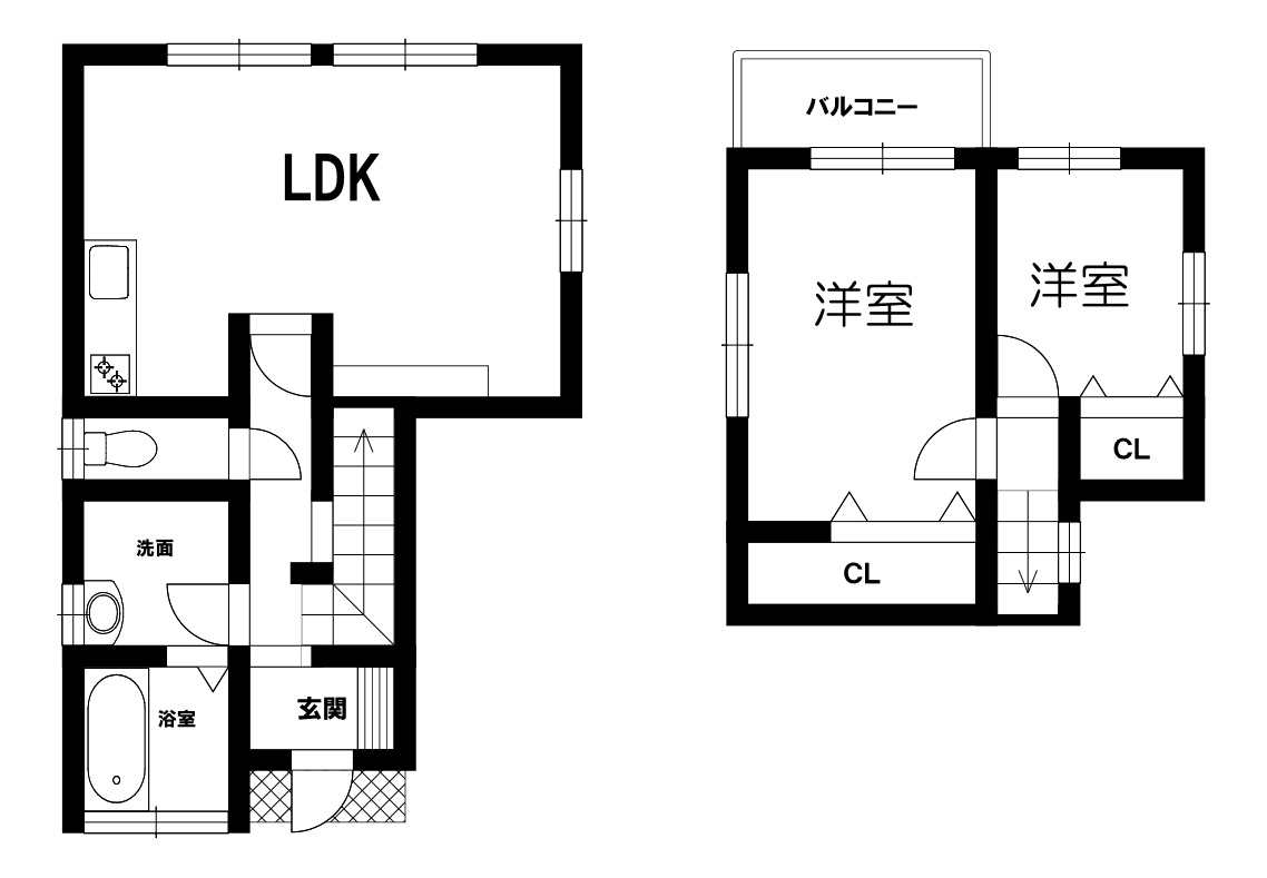 中古戸建の間取り