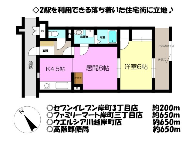 アメニティー川越岸町3の間取り