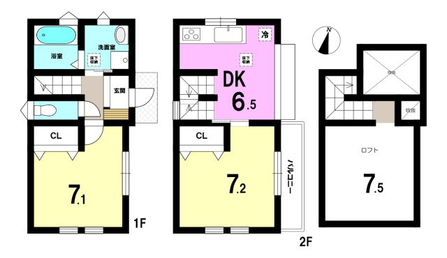 中古戸建の間取り