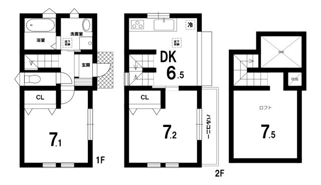 中古戸建の間取り