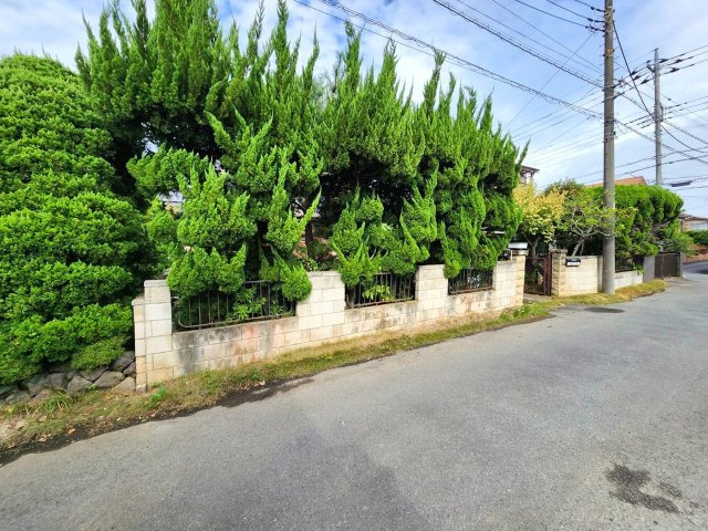 売土地の前面道路含む現地写真
