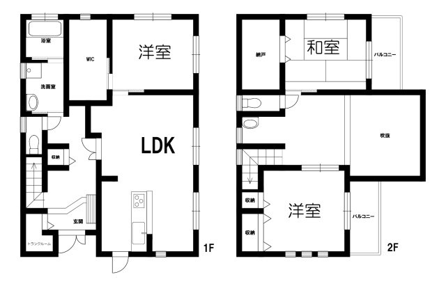 中古戸建の間取り