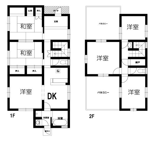 中古戸建の間取り