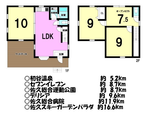 中古戸建の間取り