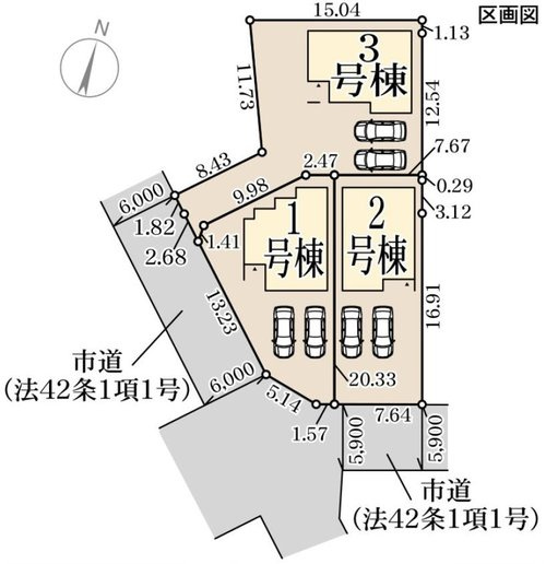 リーブルガーデン　岡山市南区浜野【第3】【仲介手数料無料】の区画図