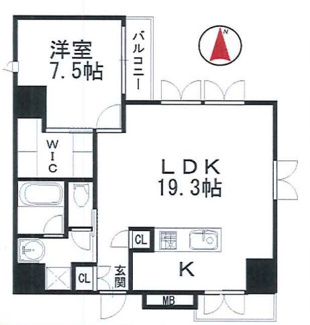 【間取り】 | クレグラン天満