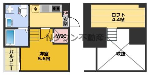 【間取り】 | カーサ ベル 稲生 | 間取りです。