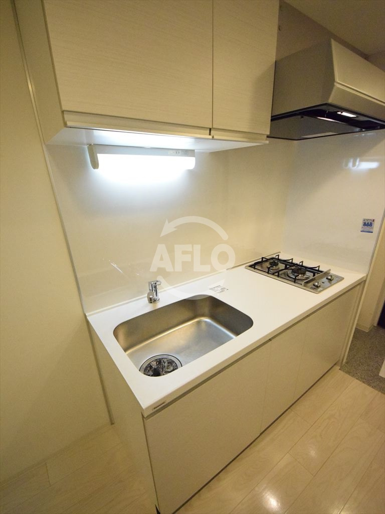 レジュールアッシュ天王寺堂ヶ芝のキッチン|レジュールアッシュ天王寺堂ヶ芝　2口ガスシステムキッチン