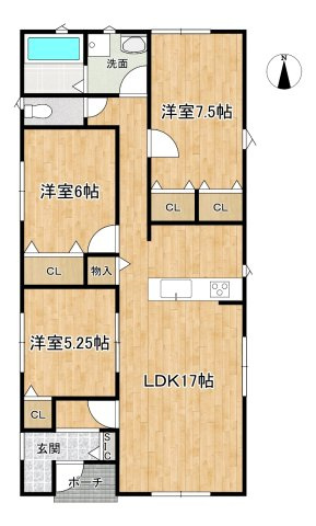 クレードルガーデン上野　第3　1号地の間取り