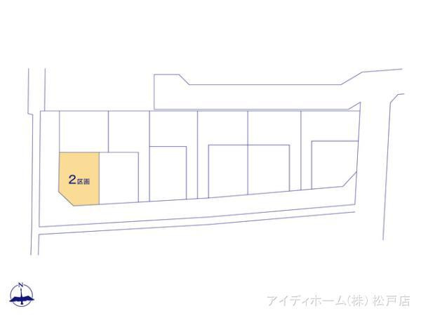 船橋市芝山６丁目の売地の区画図