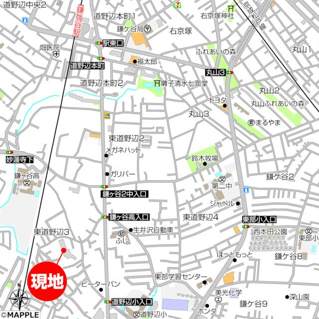 レクセルガーデン鎌ケ谷ビューステージの地図