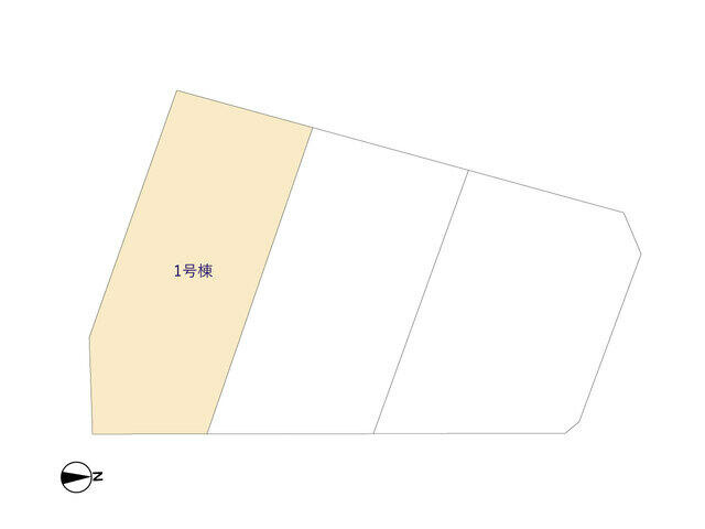 ４３２４市川市国分１７期１棟の区画図|■南東角地