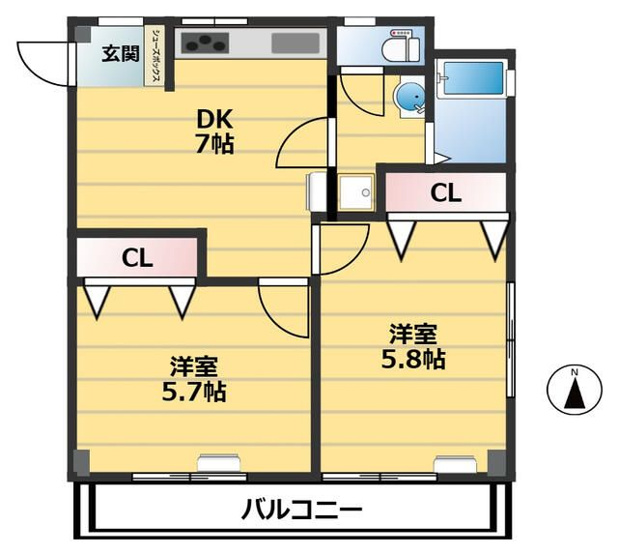 【間取り】 | 第２小木ビル