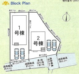 クレードルガーデン上野　第3　2号地の区画図