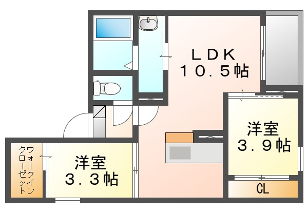 ＲＥＧＡＬＥＳＴ新福の間取り