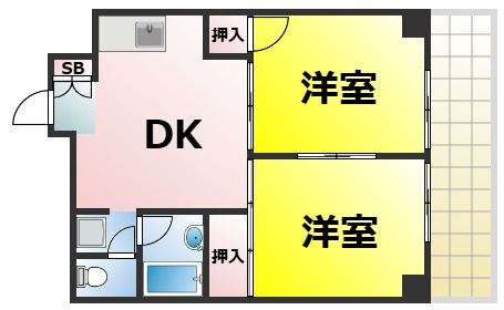 【間取り】 | アークハイム川島 仲介手数料無料