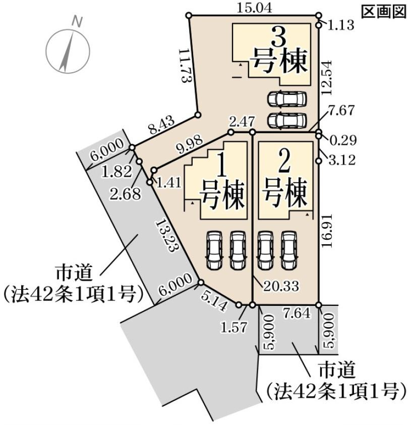 リーブルガーデン　岡山市南区浜野【第3】【仲介手数料無料】の区画図