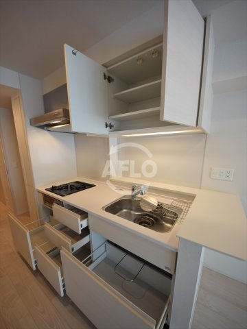 OPUS RESIDENCE SHINSAIBASHI SOUTHのキッチン|OPUS RESIDENCE SHINSAIBASHI SOUTH　キッチン収納