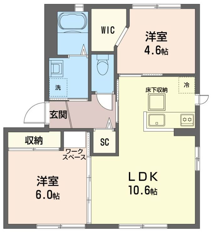 パステルハウスの間取り