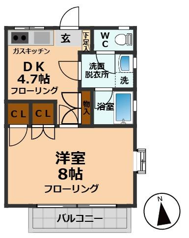 【間取り】 | シャトル浜田山Ⅱ