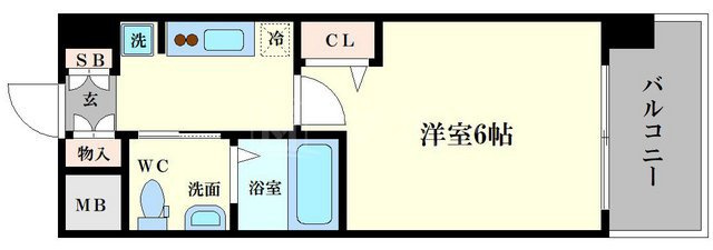 ラクラス阿倍野元町の間取り