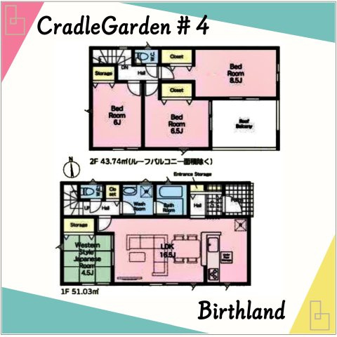 新築戸建・新築建売　足利市南大町　矢場川小学校・山辺中学校の間取り|【4LDK】お出かけ前や帰宅後はリビングを通るので自然と家族がリビングに集まり対話が生まれる間取り◎