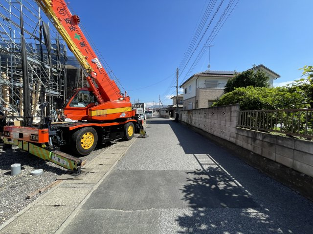 新築戸建・新築建売　足利市南大町　矢場川小学校・山辺中学校の前面道路含む現地写真