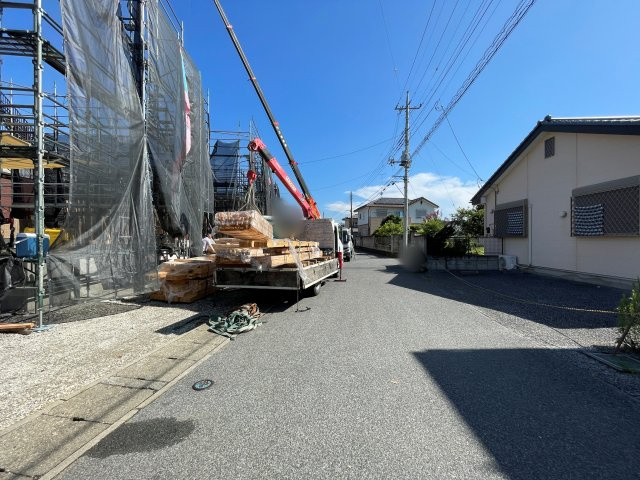 新築戸建・新築建売　足利市南大町　矢場川小学校・山辺中学校の前面道路含む現地写真