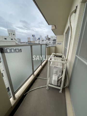 ハビテ深江橋のバルコニー