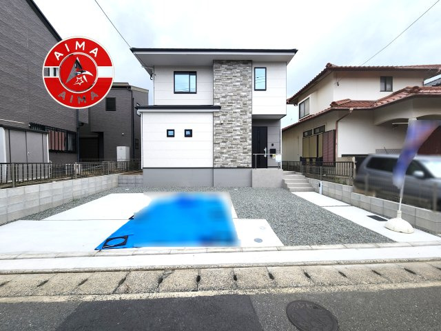 福岡市東区雁の巣2丁目第8-1棟(1号棟)の外観|デザイン性のある外観です。