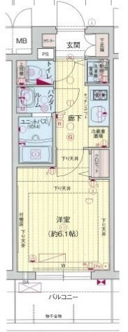 プレサンス難波セレクトの間取り