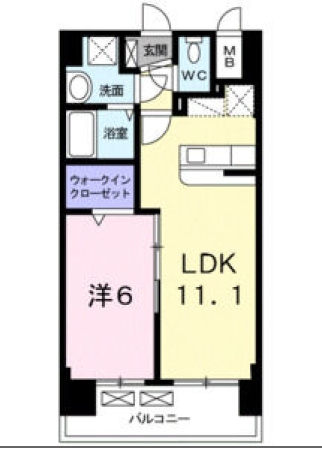 グランデスカイ空港南の間取り|使いやすい間取りです。