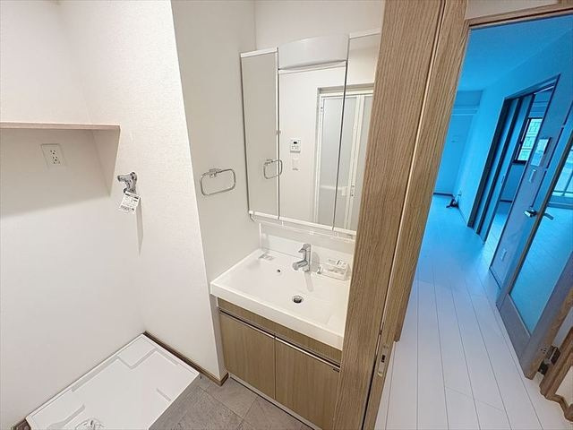 リオグランデ博多の洗面所|シンプルで使いやすい洗面台です！
