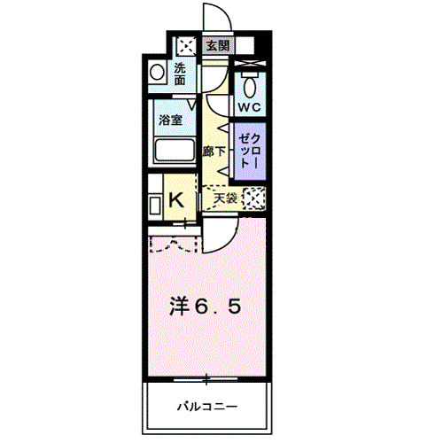 ウィザード空港通りの間取り|使いやすい間取りです。