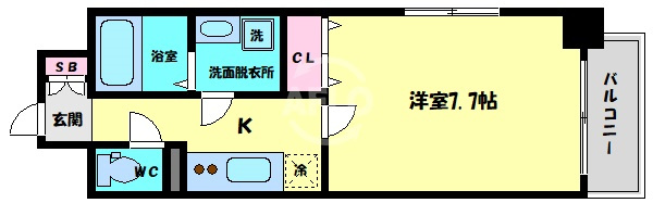 エスリード北浜EASTの間取り|エスリード北浜EAST　間取り
