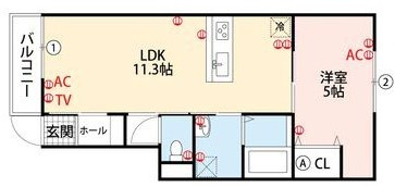 エスカレント姫方の間取り|使い勝手の良い間取りです♪