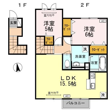 セジュール・エー　Ｂ棟の間取り